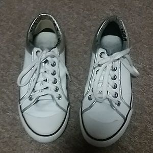 Jessica Simpson white sneakers.